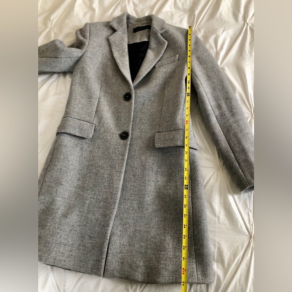 Zara Classic Two Button Gray Coat Size S - Picture 9 of 9